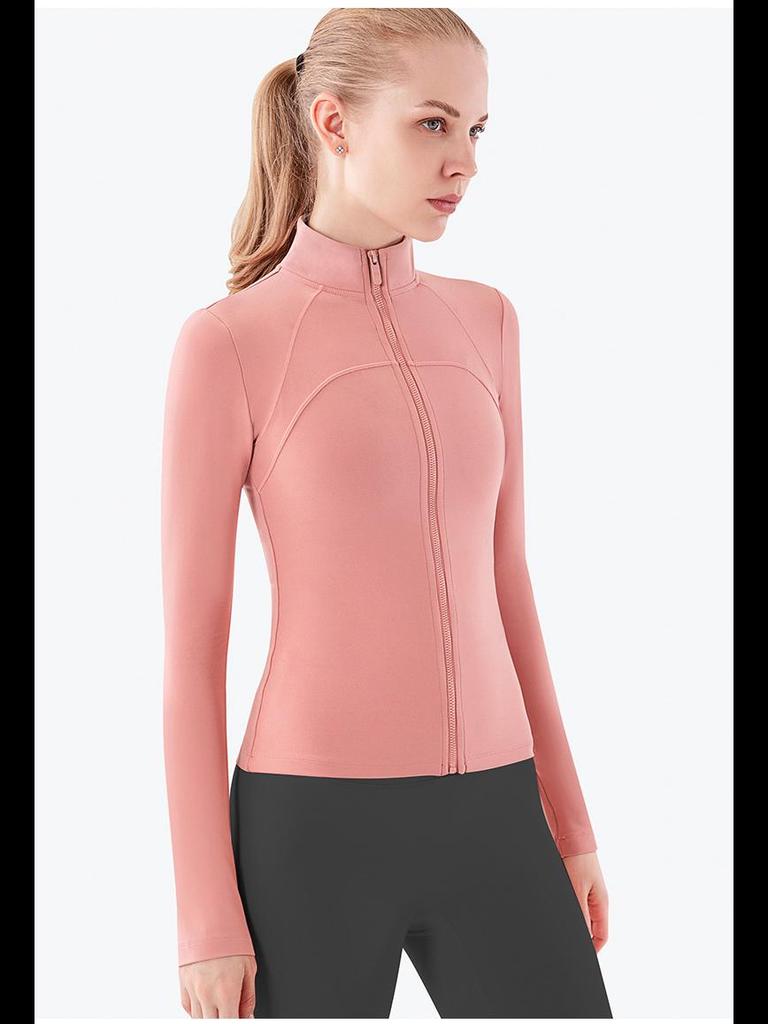Women's Lulu Yoga Jacket: Quick-Dry, Long-Sleeve Sportswear for Autumn/Winter Fitness
