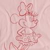 Disney Classics Unisex Adult Minnine Mouse Sketch T-Shirt