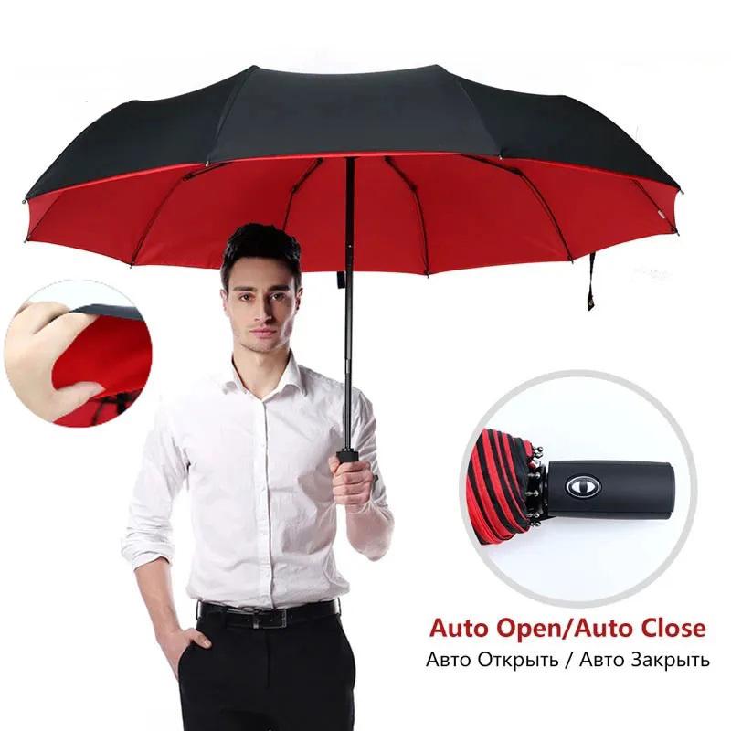 Golf Umbrella Straight Rod Automatic Long Handle Umbrella Customized Business Gift  Umbrella