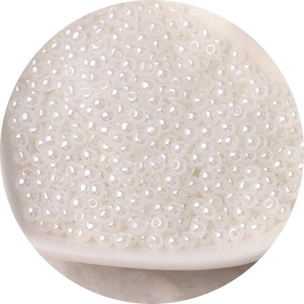 

2/3/4mm Imitation Czech Cream Imitation Jade Ice Seed Glass Rice Beads Super Uniform DIY Handmade Jewelry Bracelet Beads 2mm 810pcs