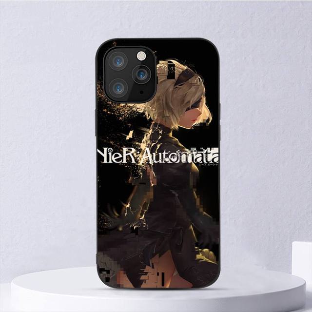 Nier Automata 2b Girl Fashion Black For iPhone Samsung Galaxy Redmi Note S 17 16 15 14 13 20 24 25 54 Pro Max Ultra Fe Air Cover Poco