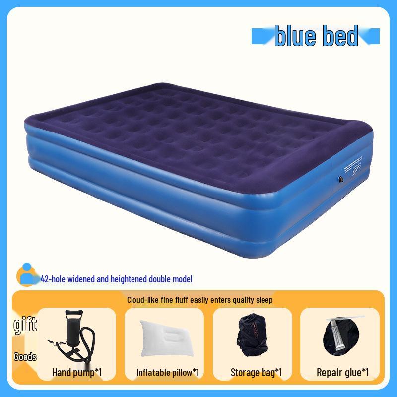 Shu Zeng Double Inflatable Camping Mattress - Portable Ground Mat for Car, Home, or Lunch Breaks