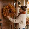 Couronne Artificielle avec Feuilles pour Décoration Intérieure