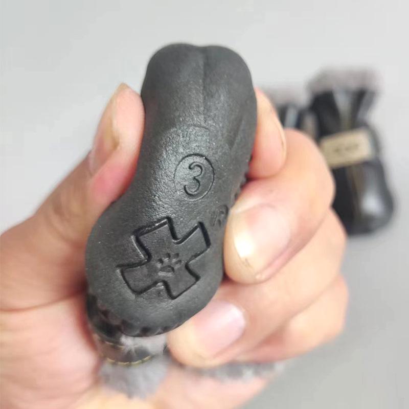 Bawełniane Zimowe Buty dla Szczeniąt Pomeraniana i Bichona Frise - Zestaw Butów na Jesień i Zimę