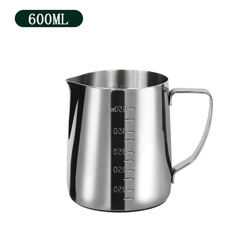 Verdickter Latte Art Krug mit Skala - Milchaufschäumkännchen für Kaffee & Wachsschmelzen