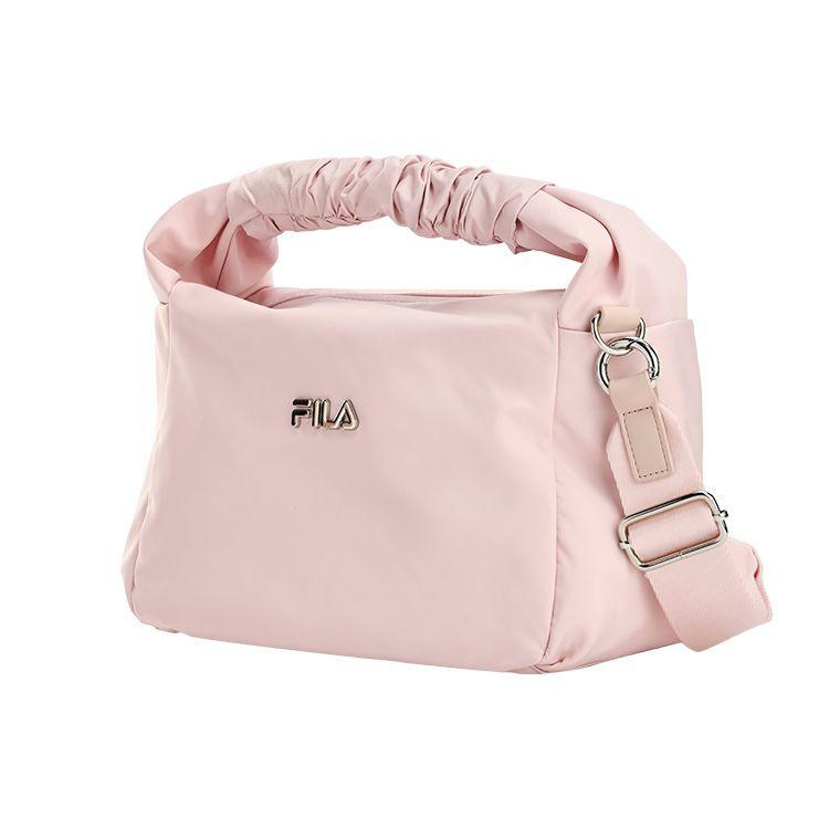 Fila Fashion Versatile Sports Fabric Handheld Shoulder Crossbody Bag Regular Women Bags Bean-Gray Pink A13W231163F-PK