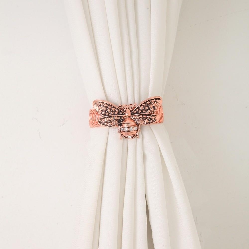 Exquisite Bee Curtain Straps Clips Luxury Curtain Holdbacks Stylish Owl Curtain Buckle  Dining Room
