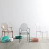 Nordic Acrylic Ghost Chair - Transparent Dining Armchair, Simple Design (WF1031)