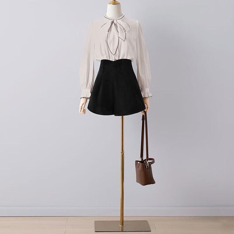 Women's High Waist Casual Short Wide-Leg Pants