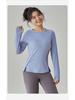 Women's Plus Size Long Sleeve Quick-Dry Yoga Top