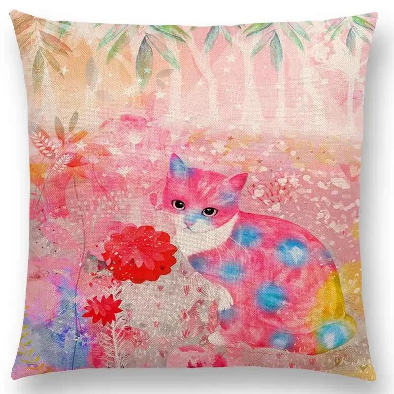 Neueste Kissenbezüge für kleine Mädchen mit Blumenmuster, verträumter Garten, Fantasienacht, Sofakissenbezug für Mädchen