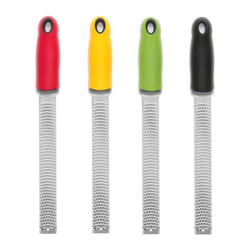 Stainless Steel Lemon Zester Grater with Non-Slip Grip Handle Citrus Zester and Cheese Grater, Cheese for Parmesan, Citrus, Ging
