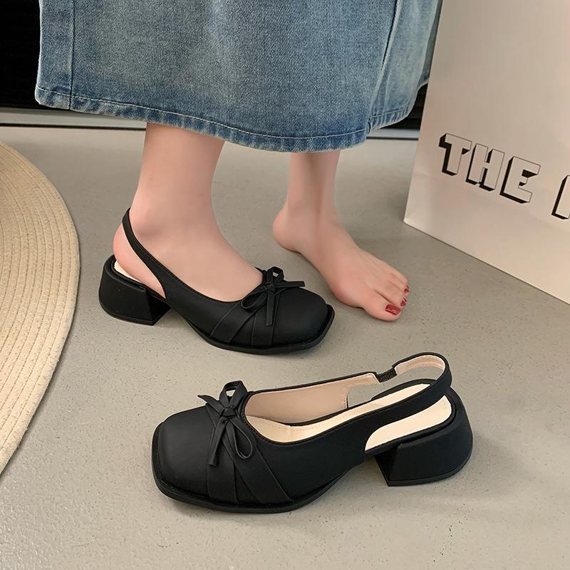 Women's Shoes with Thick Heels New High-heeled Sandals