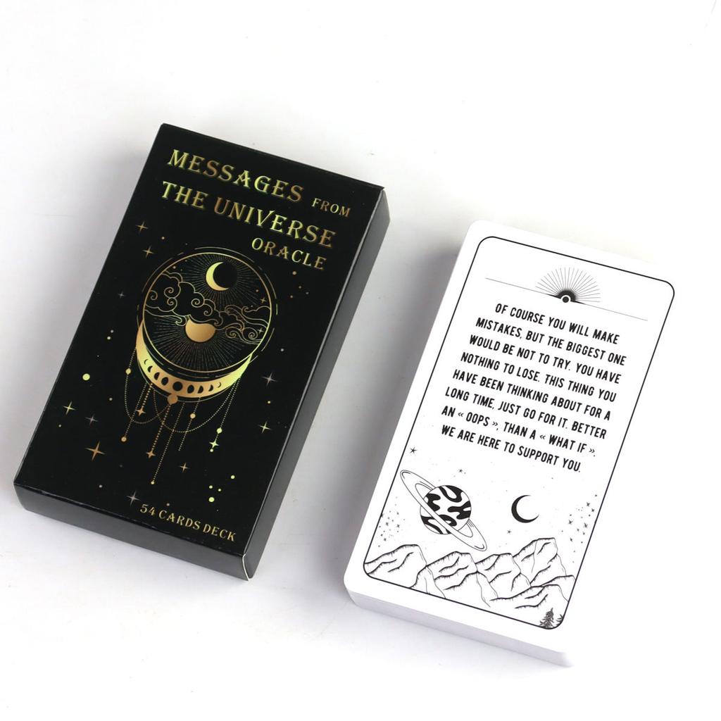 Messages From The Universe Oracle Deck 10.3*6cm with Guidance From Your Guides for General Readings 54 Pcs Oracle Cards