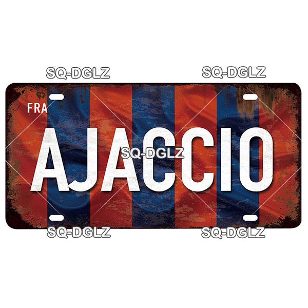 [SQ-DGLZ] Vintage France City Metal Sign Tin Sign Licenses Plate Decor Plaque Metal Vintage Bar Pub Club Home Wall Decoration