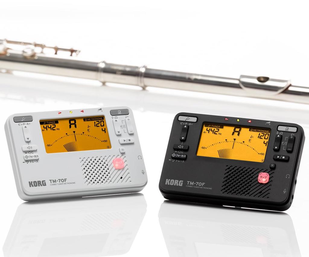KORG TM-70F WH White Tuner Metronome (Suitable for Wind Ensembles, Brass Bands, and Orchestras)