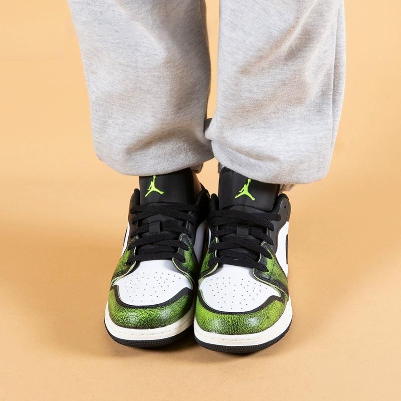 Jordan 1 Low Wear Away Electric Green GS DO8244-003