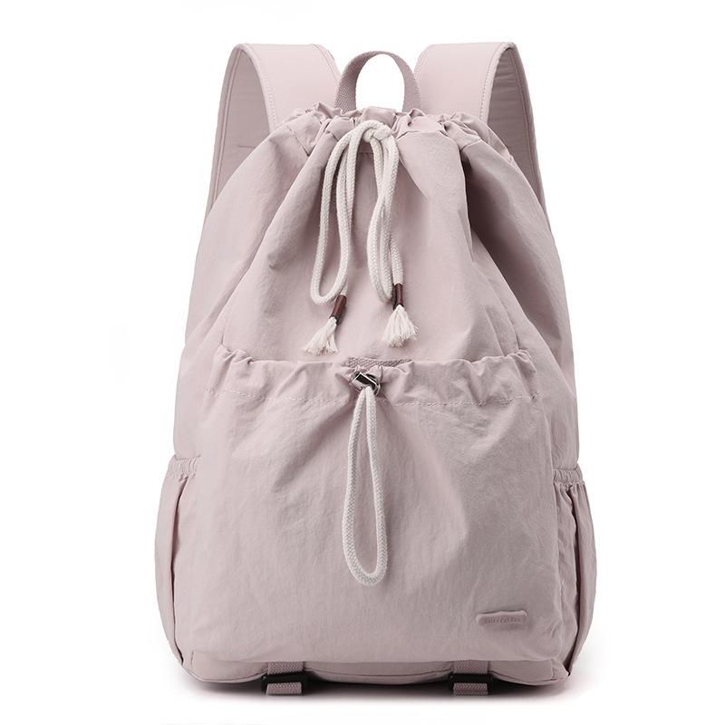 Rucsac de student cu șnur pentru doamne, același rucsac de badminton ca al bloggerilor, călătorie în aer liber