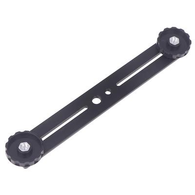 Support Trépied Double pour Caméra Supports Flash pour Caméra Barre d'Extension avec Vis 1/4" pour Caméra Dslr Pied Lumière LED Microphone