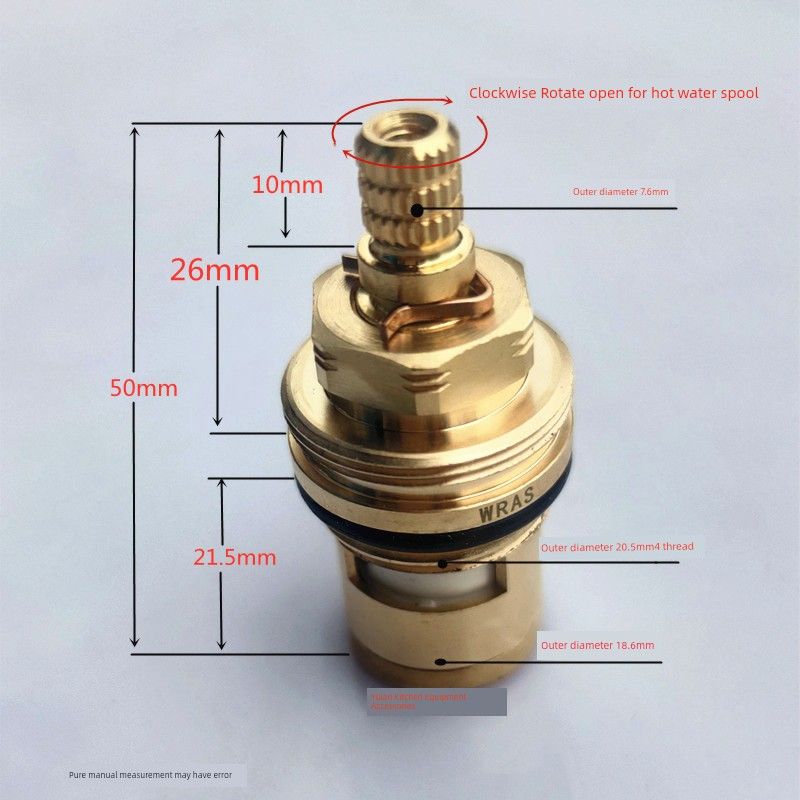 Faucet 100% Copper Valve Element Tianshi Faucet Star Basin Mixed Hot and Cold Water Ceramic Valve Core Handle 013787-45