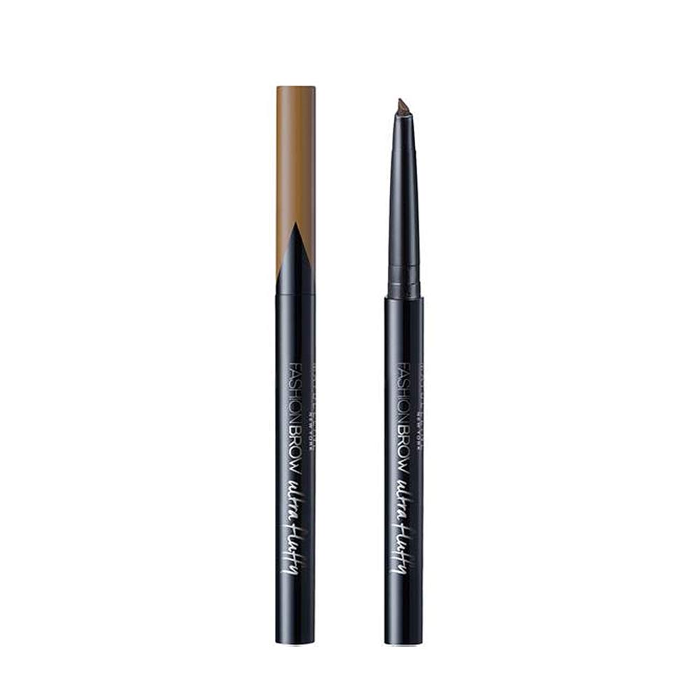

Maybelline Eyebrow Fashion Brow Yellowish Light Waterproof Powder-in-Pencil BR-4, Brown,