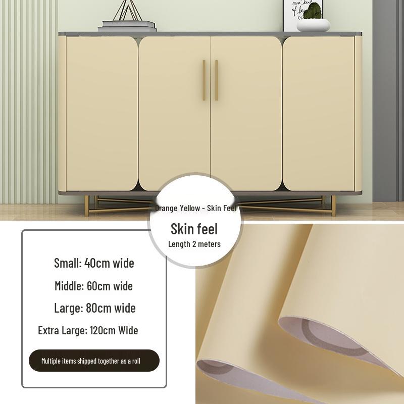 Self-Adhesive Skin-Feel Film: Furniture & Cabinet Renovation Wallpaper