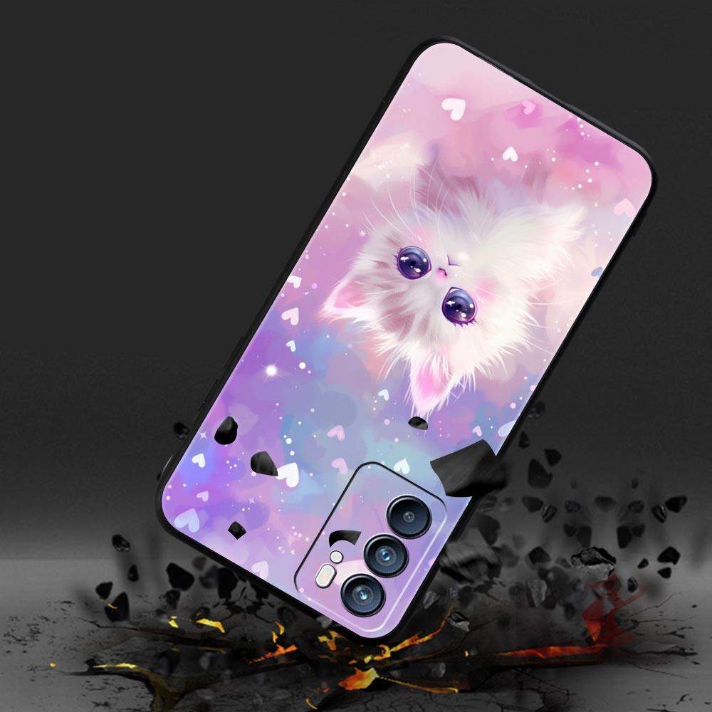 Colorful Cat Design Phone Case For Oppo A17 A31 A54 A57 A78 A79 A98 Find X5 X6 Reno 6 7 8 10 11 12 13 F Pro 5G Soft TPU Cover