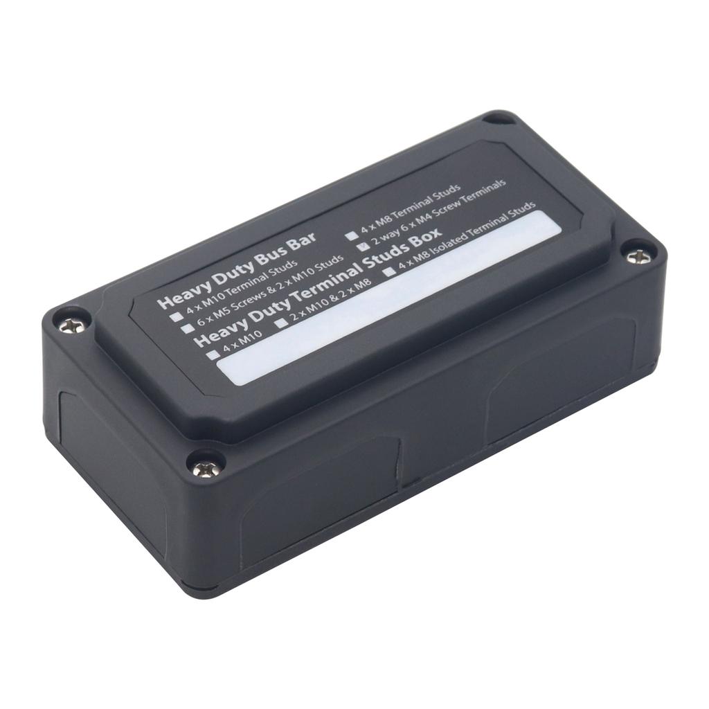 Heavy Duty Power Distribution Block with 100A Capacity Easy Wiring BusBar Box Simple Installation fit for Car & Boat
