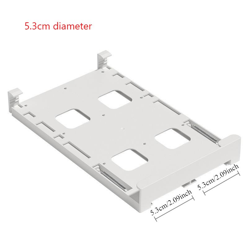 

Over-the-Door Refrigerator Organizer - 8-Can Hanging Storage Rack for Soda Beer Cans, Space-Saving Kitchen Shelf (White) 1-tier
