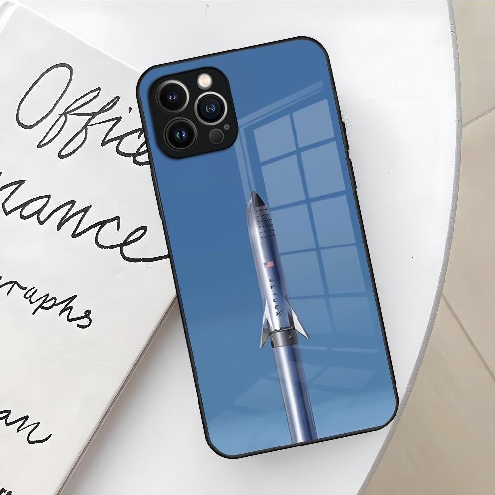 

Spacex Starship Sn15 Phone Case for Iphone 17 16 Air 15 14 12 11 13 Pro Max Mini X Xr Xs Se Puls glass Cover iPhone 14 Pro Max