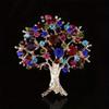 Vintage Silver-Tone Life Tree Brooch, Boho Design, Eye-Catching Statement Pin for Nature Lovers, Ideal Gift Choice