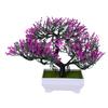 Mini Bonsai Tree Artificial Bonsai Faux Potted Plant No Maintenance Tabletop Decor for Office Home Desk Shelf