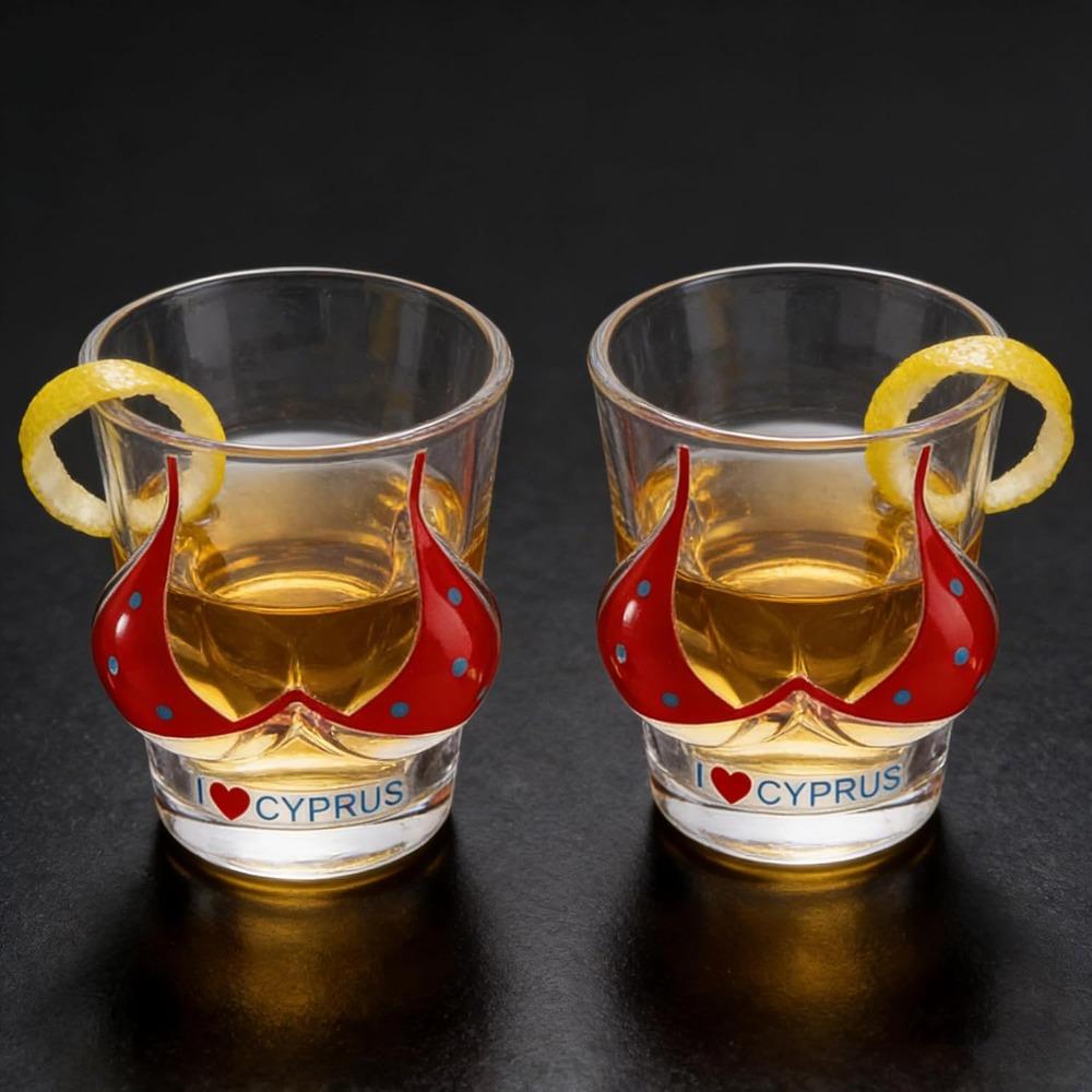 6 Pezzi Bicchierini da Shot Bikini Rossi Tazze Creative a Forma di Corpo per Cocktail Trasparente Bicchiere da Vino Bicchierini da Drink per Shot di Alcol Bicchierini da Vodka