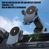 Wireless Phone Charger For Car 15W Suction Cup & Clip Cellphone Charger Fast Charging Phone Holder For Car Automotive Vehicle
