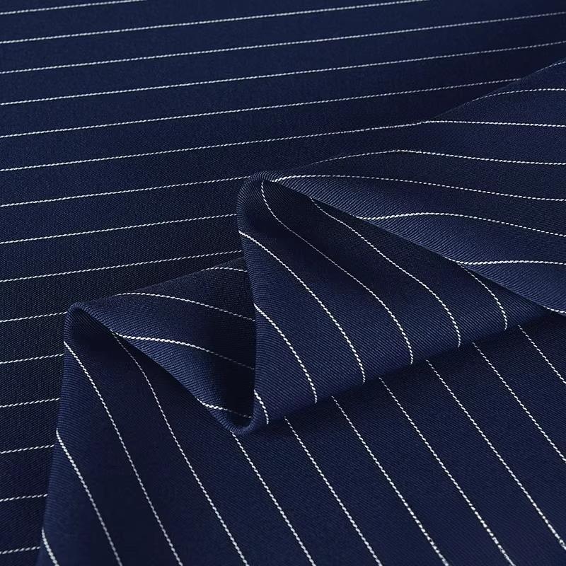 100/300/500cm Vertical Stripe Fabric Wrinkle Resistant Drapable Professional Suits Pant Dresses Office Apparel Textile Fabric