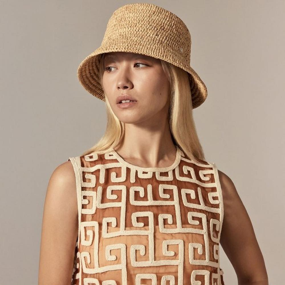 Helen Kaminski Chaturi Raffia Crochet Bucket Hxshi121850 natural/ME