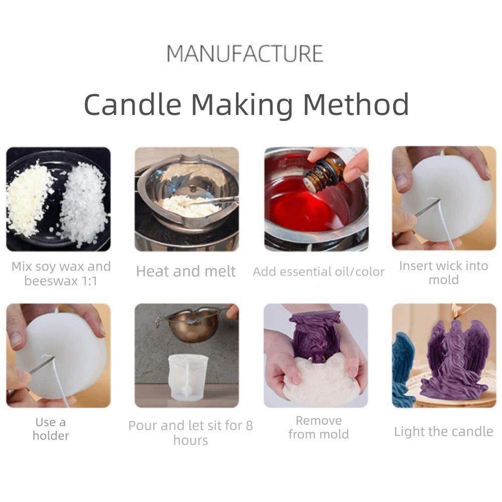 3D Flower Girl Candle Mold Reusable Pillar Candle Mold Decorative Candle Making Mold  Art Projects