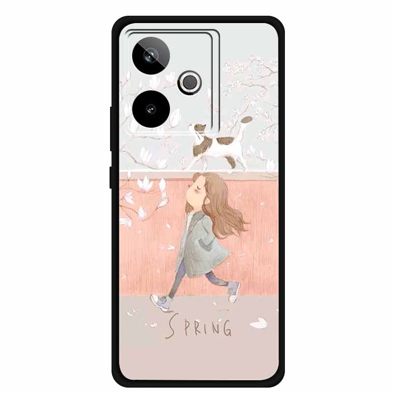 For Realme GT 7T GT7 Case Cool Animal Protective Silicone Back Cover Cases For Realme GT 7 Black Phone Funda Realme GT 7T Coque