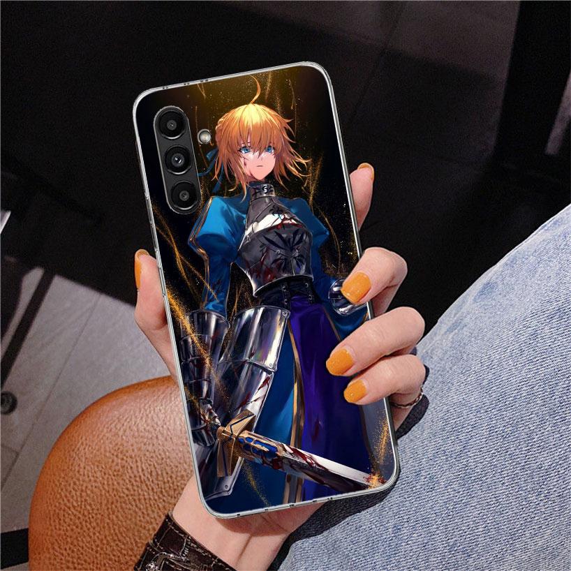 Fate Zero Stay Night Saber Phone Case For Samsung Galaxy A17 A16 A15 A14 A13 A57 A56 A55 A54 A53 A37 A36 A35 A34 A33 A26 A25 A24