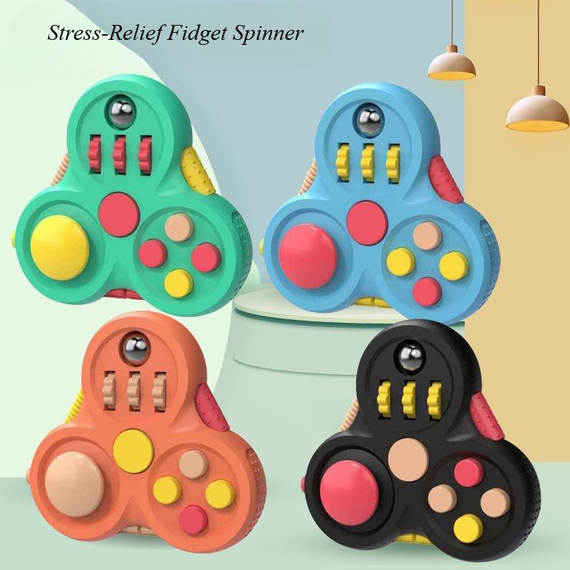 Rotating Fidget Toy Relief Stress Decompression Fingertip Sensory Toy for Kids Adult Office Anxiety Relief Tool Spinning Top Toy