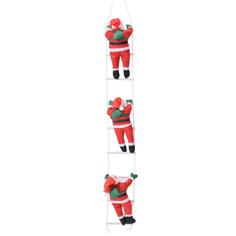 Funny Climb Ladder Doll New Year Christmas Decoration Kid Gifts Hanging Ornament Santa Claus