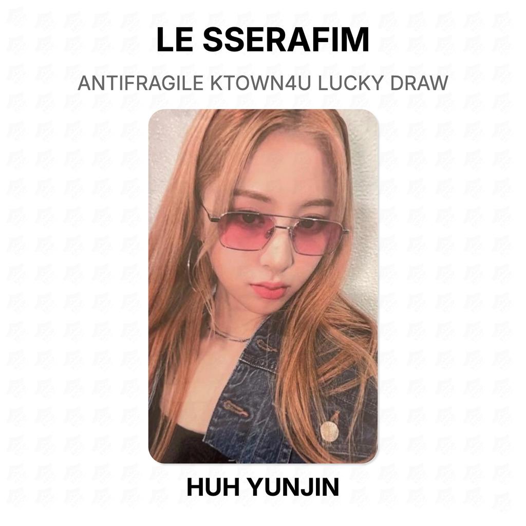 LE SSERAFIM ANTIFRAGILE KTOWN4U LUCKY DRAW Official Photocard