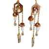 Bohemia Handmade Alloy Mushroom Drop Earrings With Transparent Crystal For Summer Style