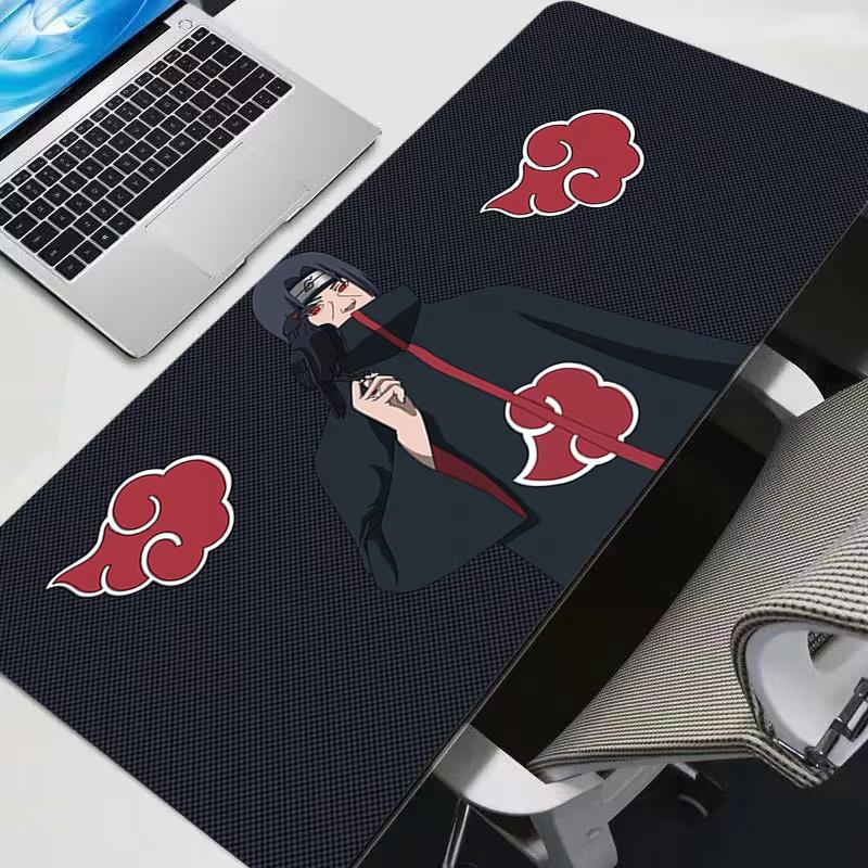 Tappetino per Mouse Uchiha Itachi Madara NNaruto Uzumaki Giocatori Professionisti di Esports Velocità Tappetino da Scrivania in Gomma per Tastiera e Mousepad
