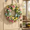 Lifelike Easter Decoration Wreath Simulated Plant Spring Floral Wreath  Garden Yard