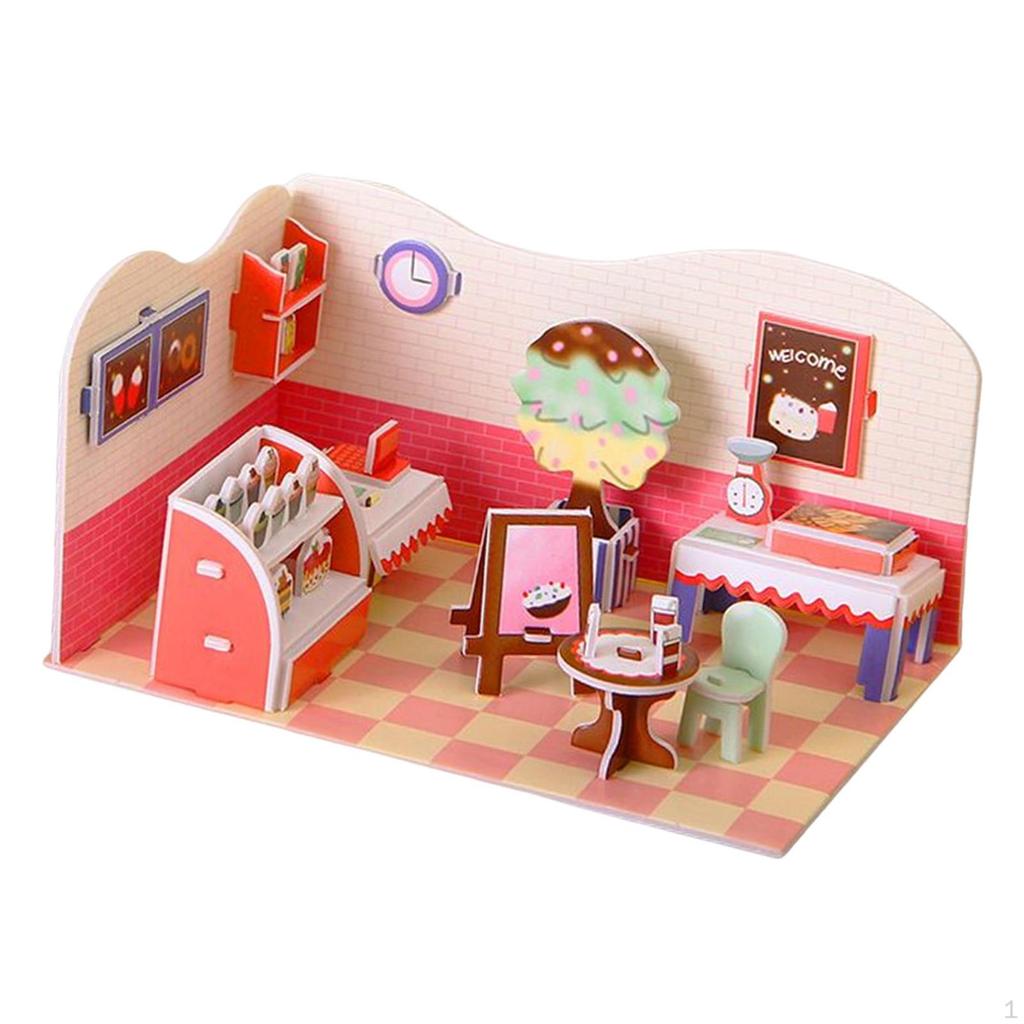 Building Model DIY Kits Paper and Foam Board, Creative Craft, 3D Jigsaw Puzzle Toys for Kids,