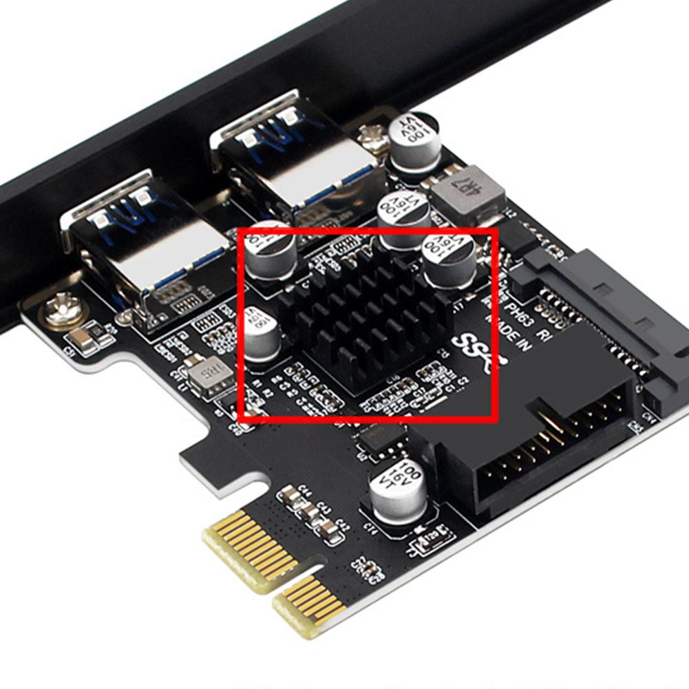 USB 3.0 PCI Express Expansion Card SATA 15Pin Power Port USB3.0 Hub 19pin/20Pin Front Panel PCI-e USB3.0 Hub Controller Adapter