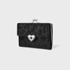 HEARTY FRAME WALLET - LEOPARD BLACK