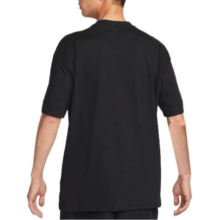 Nike Alphabet Print Casual Short-Sleeve Crew Neck T-Shirt Men Tops Black DQ4952-010