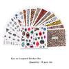 19Pcs Charming Leopard Nail Art Water Transfer Decals Sticker Foil Wrap Tips DIY